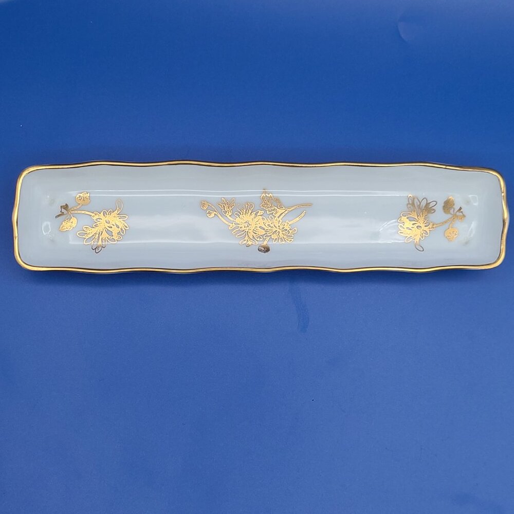 CLEARANCE Vintage Hammersley Bone China Mint Dish Gold Chrysanthemum 1920s-1930s - Picture 7 of 10